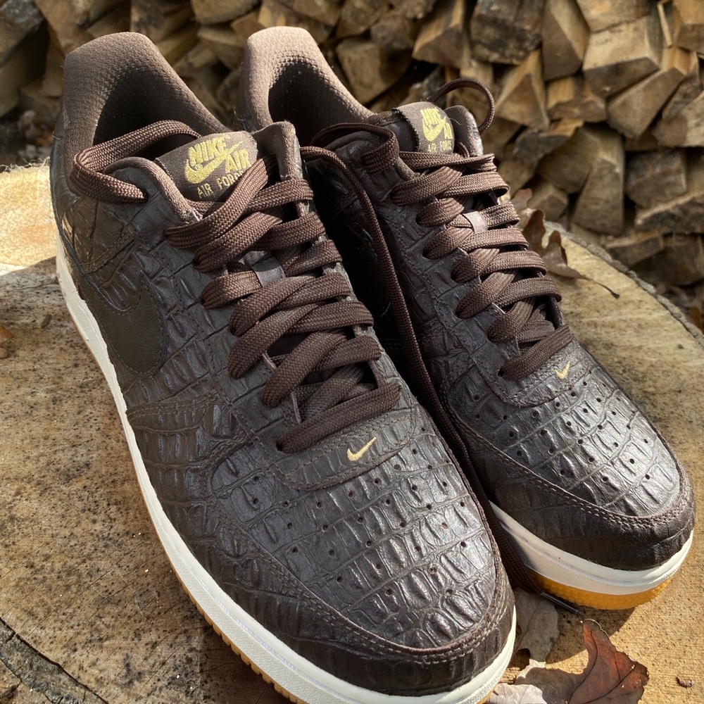 Brown Croc AF1